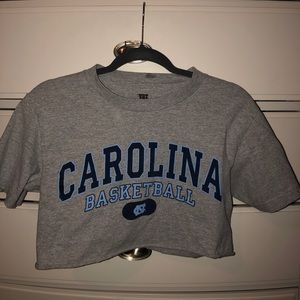 UNC basketball cropped T-shirt